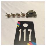 Cast Iron Mini Stage Coach with 8 Horses