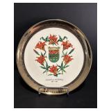 Vtg Bowl, Saskatchewan 75th birthday plate...
