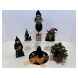 Mini pumpkin tree, witch hat & misc...