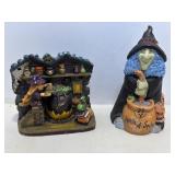 Halloween spooky Hollow porcelain witch (no cord..