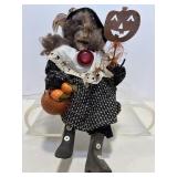 Vtg Fabrics/wood shoes/ papiermache face?...