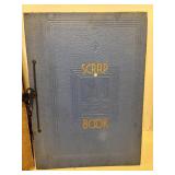 Vtg "Along the Line" scrapbook & misc