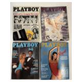Playboy magazines Sept, Oct, Nov, Dec 1979
