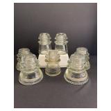 (7) glass insulators