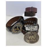Belt buckles & leather belts