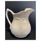 Vtg Ceramic water pitcher (small cups) 10" H