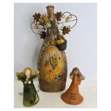 Thanksgiving & fall angels 4" H, 4" H & 10"H
