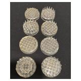 Vtg Spiked furniture cup carpet protectors (8)