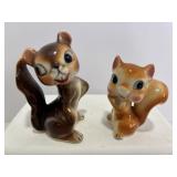 Vtg Ceramic squirrels - Kitsch Japan?