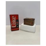 Vtg Coca-Cola Tins (x2)