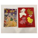 Vtg Playskool My Baby Pets wooden puzzle &...