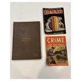 Vtg Comic book"Crime on the run" & Vtg Cracked...