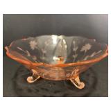 Vtg Three-footed Lancaster Jubilee pink...