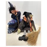 Vtg Halloween witches (shelf sitters)