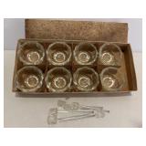 Vtg set of 8 salt cellars & salt dippers...