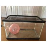 Hamster cage with excercise ball