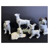 Vtg Dog figurines  2- Japan, 1- Simmons Calif.