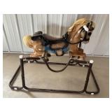 Vtg "Wonder Horse" spring rocking horse