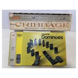 Vtg Dominos & Cribbage set