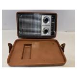 Antique Motorola transistor radio with leather...