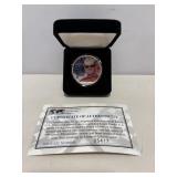 Dale Earnhardt Jr.  U.S. colorized silver coin...