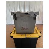 Tough box 17 gal storage container & misc ...