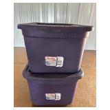 Sterilite 10 gal totes (x2)