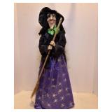 Vtg Halloween witch 24"H (cone bottom)