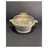 Vtg Guardian service round roaster with glass...