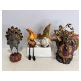 Thanksgiving & fall gnome & turkey decor
