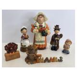 Thanksgiving pilgrims & fall figurines
