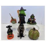 Decorative pumpkin, witches & misc Halloween....