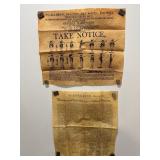 Vtg Replica Antique parchement "Declaration...
