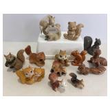 Vtg Miniature squirrel figurines