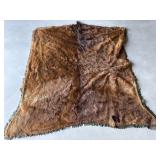 Horse hide throw 69" x 67"