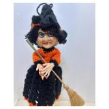 Vtg Halloween witch plastic face & hands with ....