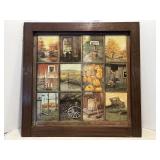 Country print & frame 25.5"W x 25"H