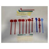 Vtg Plastic drink stirrers