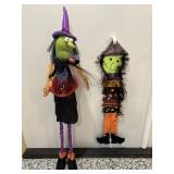 Halloween decor standing witch 39"H