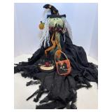 Vtg Halloween witch fabric body (shelf sitter)
