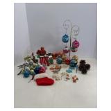 Vtg Glass ornaments & misc Christmas