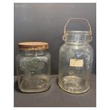 Vtg 1 gallon jar with handle & Monarch Finer ...
