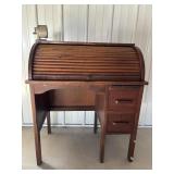 Antique roll top desk 30"W x 18"D x 35"H