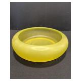 Yellow Canary Vasline satin Uranium glass ...