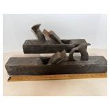Vintage Wood Block Planes 22'x3' & 16'x3'