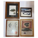 Framed Old Car  Pics 13'x17', 12'x15' & 9'x11'