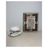 7'x9' Irish Blessing & Cup with Saucer