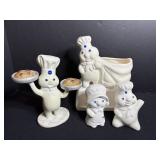 Pillsbury Figurine, S&P & Scouring Pad Holder