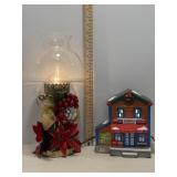 14.5'H Christmas Lamp & Trur Value House