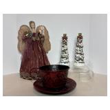 18'H Tree Topper & Candlestick Holders